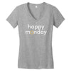 happy monday Women's V-Neck T-Shirt