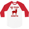 deer hunter body piercing by remington black tee shotgun rifle hunting 3/4 Sleeve Shirt