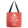 keep calm i'm a dj   mens funny Tote Bags