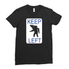 keep left shark Ladies Fitted T-Shirt