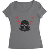 darth vader reindeer Women's Triblend Scoop T-shirt