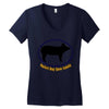 hog show family Women's V-Neck T-Shirt