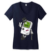 old gameboy Women's V-Neck T-Shirt