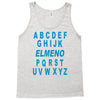 alphabet abc elemno Tank Top