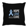 hope love cure stomach cancer awareness Throw Pillow
