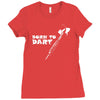born to dart pfeil arrow bullseye triple double 180 club profi Ladies Fitted T-Shirt