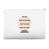 Braver Stronger Smarter Uterine Cancer Awareness Accessory Pouches