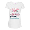 A May Girl Like A Flowers Maternity Scoop Neck T-shirt