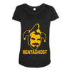 rentaghost 70s 80s kids tv series show retro Maternity Scoop Neck T-shirt