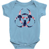 floral hazard Baby Bodysuit