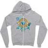 turn the time twist the space Zipper Hoodie