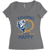 Fishing Women's Triblend Scoop T-shirt