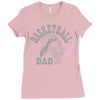 long sleeve s basketball dad Ladies Fitted T-Shirt