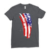 july 4th flag Ladies Fitted T-Shirt