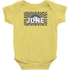 legends are born in june Baby Onesie