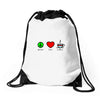 peace love coffee (2) Drawstring Bags