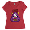 happy birthday monster Women's Triblend Scoop T-shirt