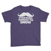 mustaching through snow Youth Tee