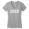 geek printed Women's V-Neck T-Shirt