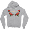 badassy with roses Zipper Hoodie