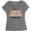 This Is What a Cancer Survivor Looks Like Women's Triblend Scoop T-shirt