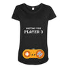 Waiting for Player 3 Gamer Maternity Scoop Neck T-shirt