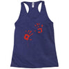 bloody hand print funny zombie kill undead blood horror killer Racerback Tank