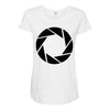 aperture science Maternity Scoop Neck T-shirt