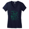 green vigilance Women's V-Neck T-Shirt
