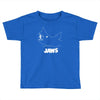 jaws chalk board movie licensed cotton blend adult Toddler T-shirt