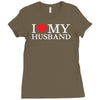 i heart my husband Ladies Fitted T-Shirt