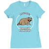 save the trash pandas Ladies Fitted T-Shirt