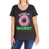 donut worry Ladies Curvy T-Shirt