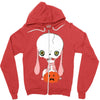 skull bunny Zipper Hoodie