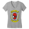 friendly neighborhood single man Women's V-Neck T-Shirt