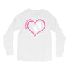Baby Girl with Heart Any Name Customized Long Sleeve Shirts