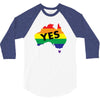 Vote Yes Australia 3/4 Sleeve Shirt