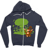apathetic in the face of certain annihilation Zipper Hoodie