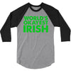 world's okayest irish 3/4 Sleeve Shirt
