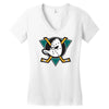 mighty ducks of anaheim Women's V-Neck T-Shirt