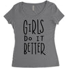 girls do it better Women's Triblend Scoop T-shirt