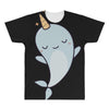 cute kawaii narwhals are cute All Over Men's T-shirt