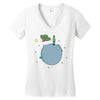 little fresh prince Women's V-Neck T-Shirt