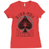 ride the biker Ladies Fitted T-Shirt