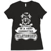 I Am Yorkshire Terrier Actually In A Very Commited Relationship Ladies Fitted T-Shirt