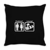 problem l&ouml;sung zocken lustig funny Throw Pillow