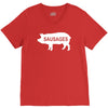pig sausages funny V-Neck Tee