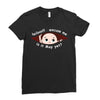 May Peeking Out Baby Boy Ladies Fitted T-Shirt