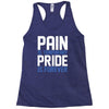 pain is temporary pride is forever Racerback Tank