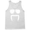 aviator sunglasses horseshoe fu manchu biker mustache Tank Top